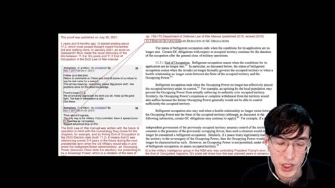 Q Drops Mirror DOD Law Of War Manual - Trump Return - Plea From Lockdown