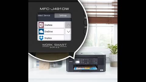 Review: Brother Wireless All-in-One Inkjet Printer, MFC-J491DW, Multi-function Color Printer, D...
