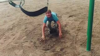 Collab copyright protection - playground swing faceplant fail