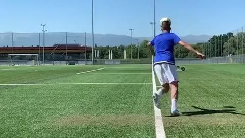 Crazy soccer kick