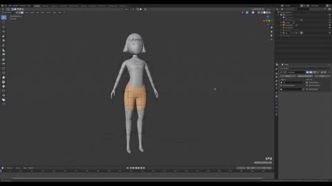 Let's model and render a 3D girl character with Blender! first step.