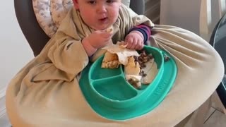 Dad Shirt Highchair Hack