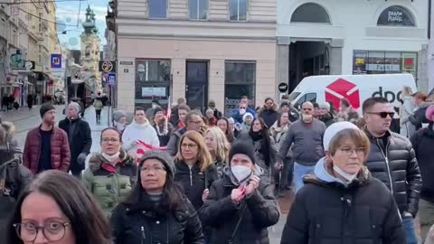 Warnstreik 1.12.2021 Linz, Österreich/Austria