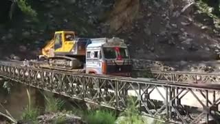 Bridge collapses under weight of moving truck near Indo-China border