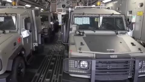 Israel received the first batch of armored vehicles from the United States