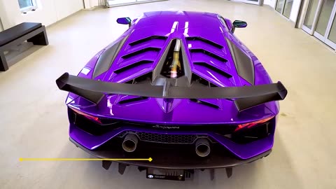 Lamborghini Aventador SVJ Roadster in shiny purple #lookcartv #suppercar