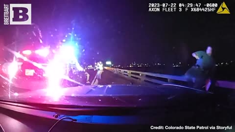 Colorado State Patrol Trooper Jumps Off 30 ft. Bridge To Save His Life