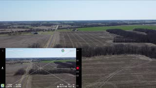 DJI Mini 2 Farmland flight w/ screen recorder inset (4k)