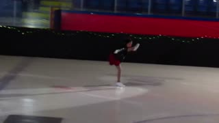 Hazels's ice skating solo.