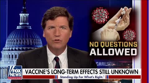 Tucker on Vaccine Deaths as cited by VAERS - CDC Vaccine Monitoring Division