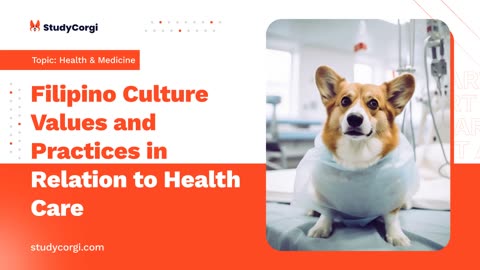 Filipino Culture Values and Practices in Relation to Health Care - Essay Example