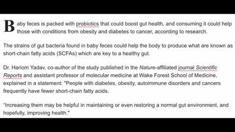 LOL- SCIENTISTS CLAIM TO FIND MIRACLE DRUG FOR CANCER AND OBESITY AND ITS BABY POOP