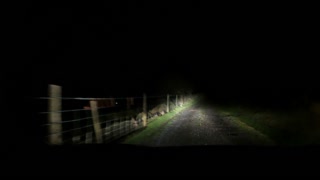 Night driving in Dartmoor. Speed lapse