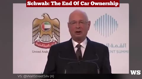 Klaus Schwab Announces The End Of Car Ownership