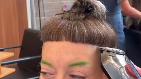 Bowl Cut + Mullet On A Female