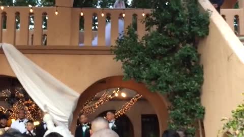 Woman Falls In Wedding Dress