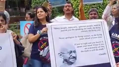 Mumbai Quit India Movement 2.0 Stop Bill Gates & WHO