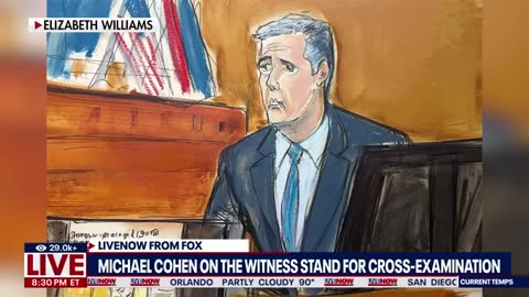 Trump trial_ Michael Cohen takes witness stand for cross-examination _ LiveNOW from FOX