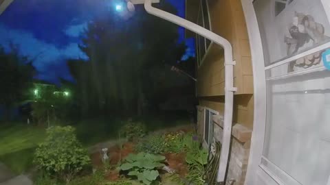 Doorbell Camera Catches Meteor Lighting up the Night Sky