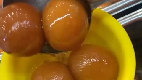 Delicious sweets Indian Gulabjamuns)