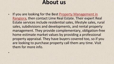Best Property Management in Rangiora.