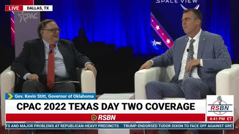 CPAC 2022 in Dallas, Tx | Interview With Governor Kevin Stitt Stage 8/5/22