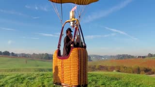 High Speed Low Drag hot air balloon flight
