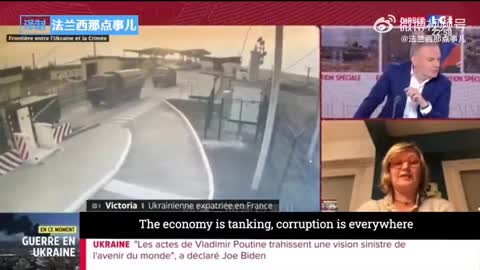 Ukraine Woman live on french TV LCI speaking truth