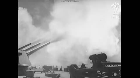 美國戰艦北卡羅來納號(USS Battleship North Carolina)主炮、副炮開火老錄像