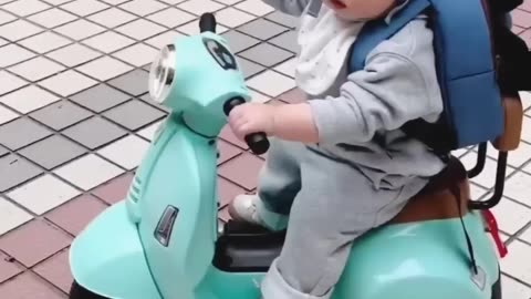 Cute Baby Riding 🥰