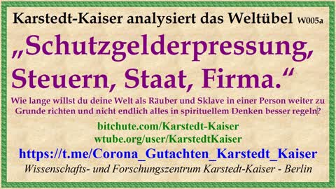 Schutzgelderpressung, Steuern, Firma, Staat - Karstedt-Kaiser