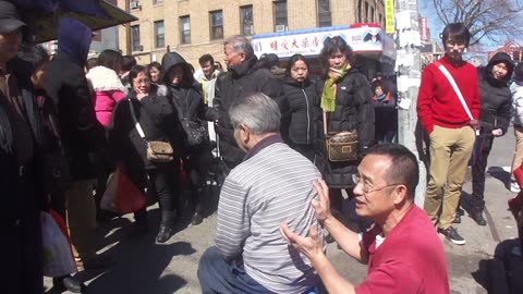 Luodong Briefly Massages Elderly Chinese Man With Wicked Eyebrows