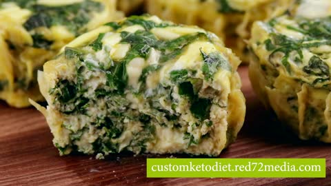 Easy Keto Diet Recipe Spinach & Cheese Egg Bites
