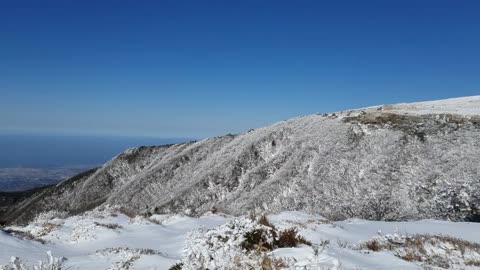 Snow covered snow mountain