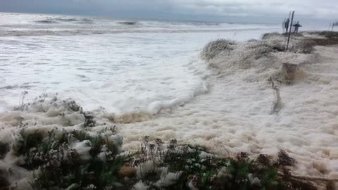 Sea Foam Snow Storm in Australia