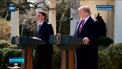 Presidents Jair Bolsonaro and Donald Trump hold a meeting in Washington (USA)