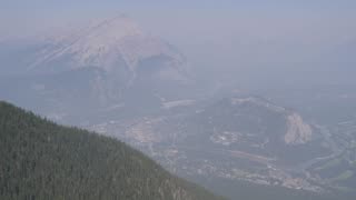 Banff Wildfire Smoke after Jasper Wildfire