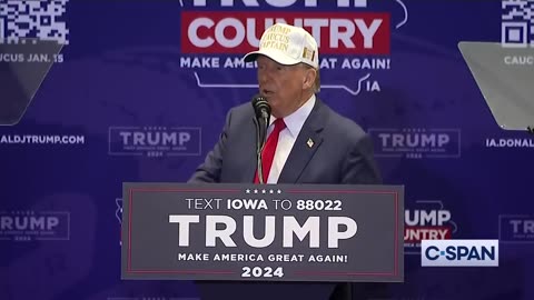 Former President Donald Trump in Iowa: "Even if you vote and then pass away, it's worth it."