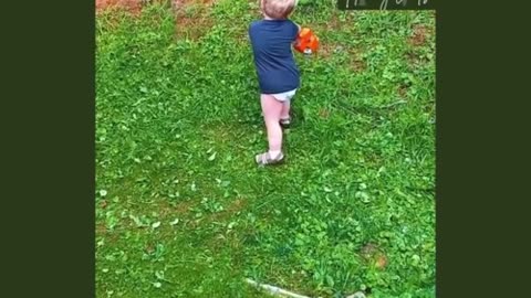 Kid sounds like a weed trimmer!