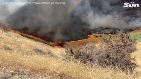 Massive wildfire destroys over 4,600 acres near Castaic, California