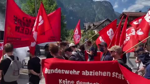 Hundreds of protesters rally against G7 summit in Garmisch, Germany