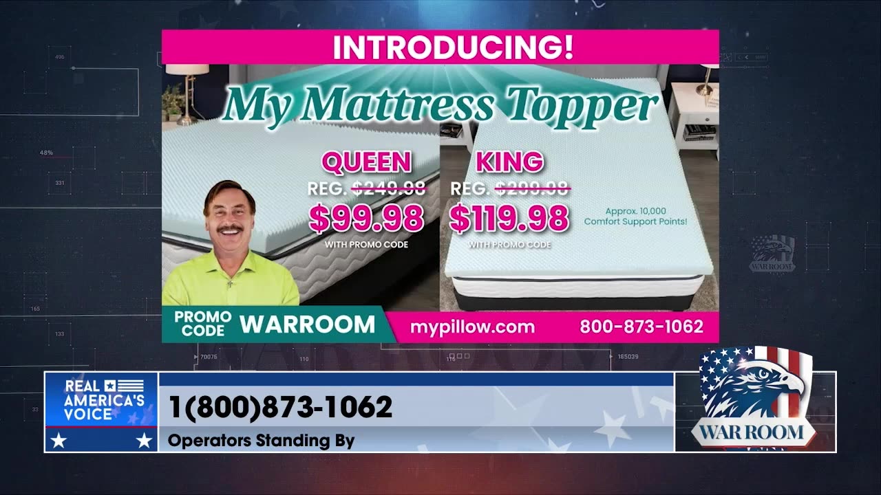 Lindell WarRoom Posse Political Prisoner Special On Brand New Mattress