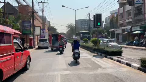 time-lapse of riding a bike