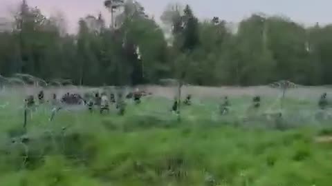 Polish soldiers repelled illegal immigrants at the Belarusian border
