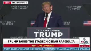 President Trump talks about the END GAME. | Cedar Rapids, IA