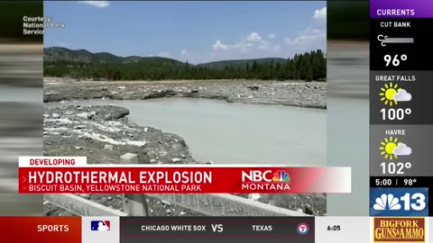 Geyser explosion at Yellowstone National Park stuns tourists
