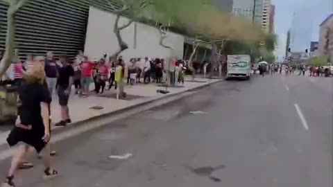 MAGA: Camera Captures HUGE Line for Trump Speech!