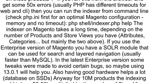 Magento Indexing taking so much time to complete