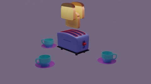 Blender Animated Toaster