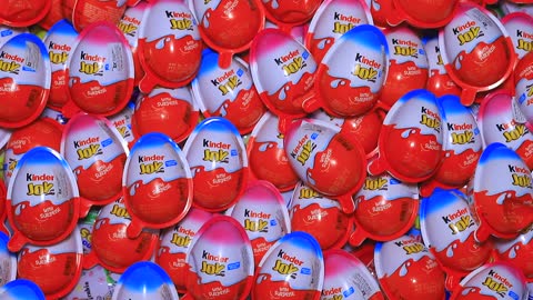 300 Yummy Kinder Surprise Egg Toys Opening - A Lot Of Kinder Joy Chocolate , Kinder Joy Surprise (1)
